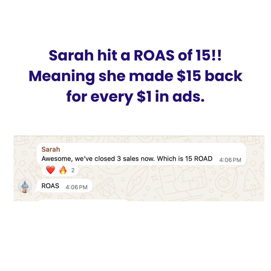 Real client result: 15x ROAS